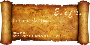 Erhard Álmos névjegykártya